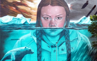 Greta Thunberg mural