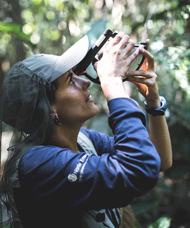 woman taking a picture