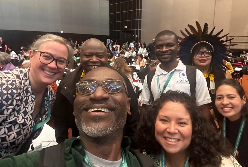 A group selfie at COP16